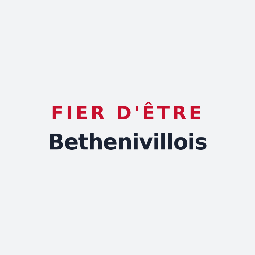 Poster « Fier d'être Bethenivillois » — design pour Bétheniville