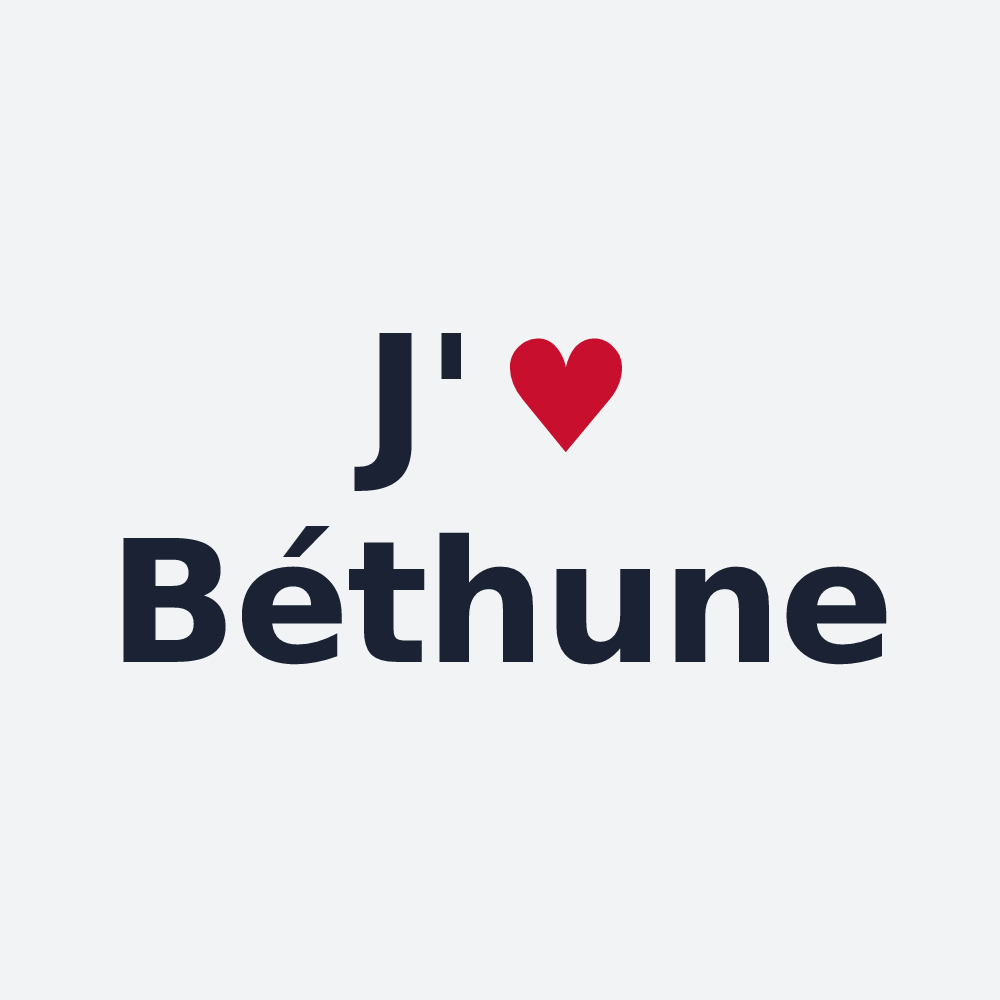 Poster personnalisé Béthune — design J'aime Béthune