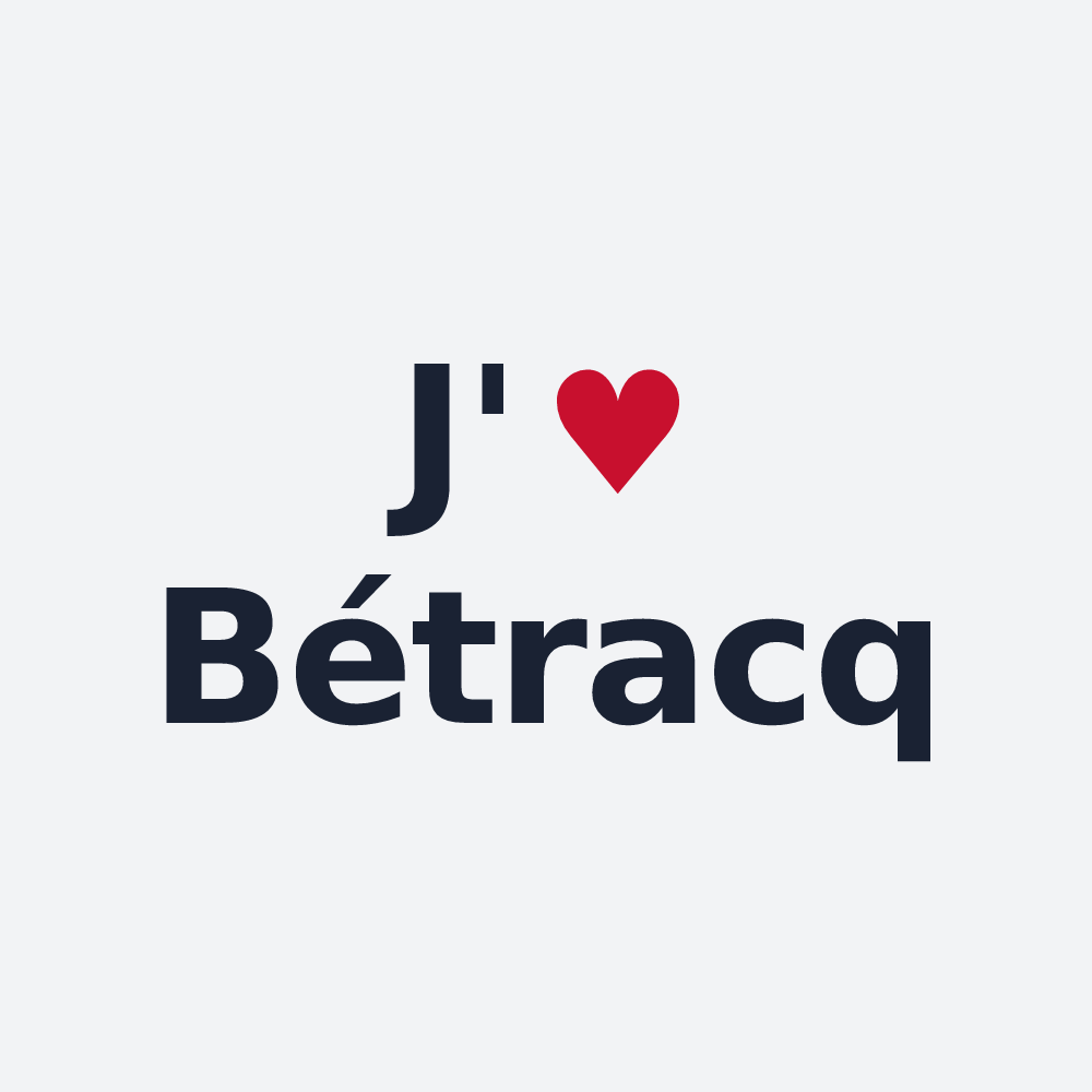 Poster personnalisé Bétracq — design J'aime Bétracq