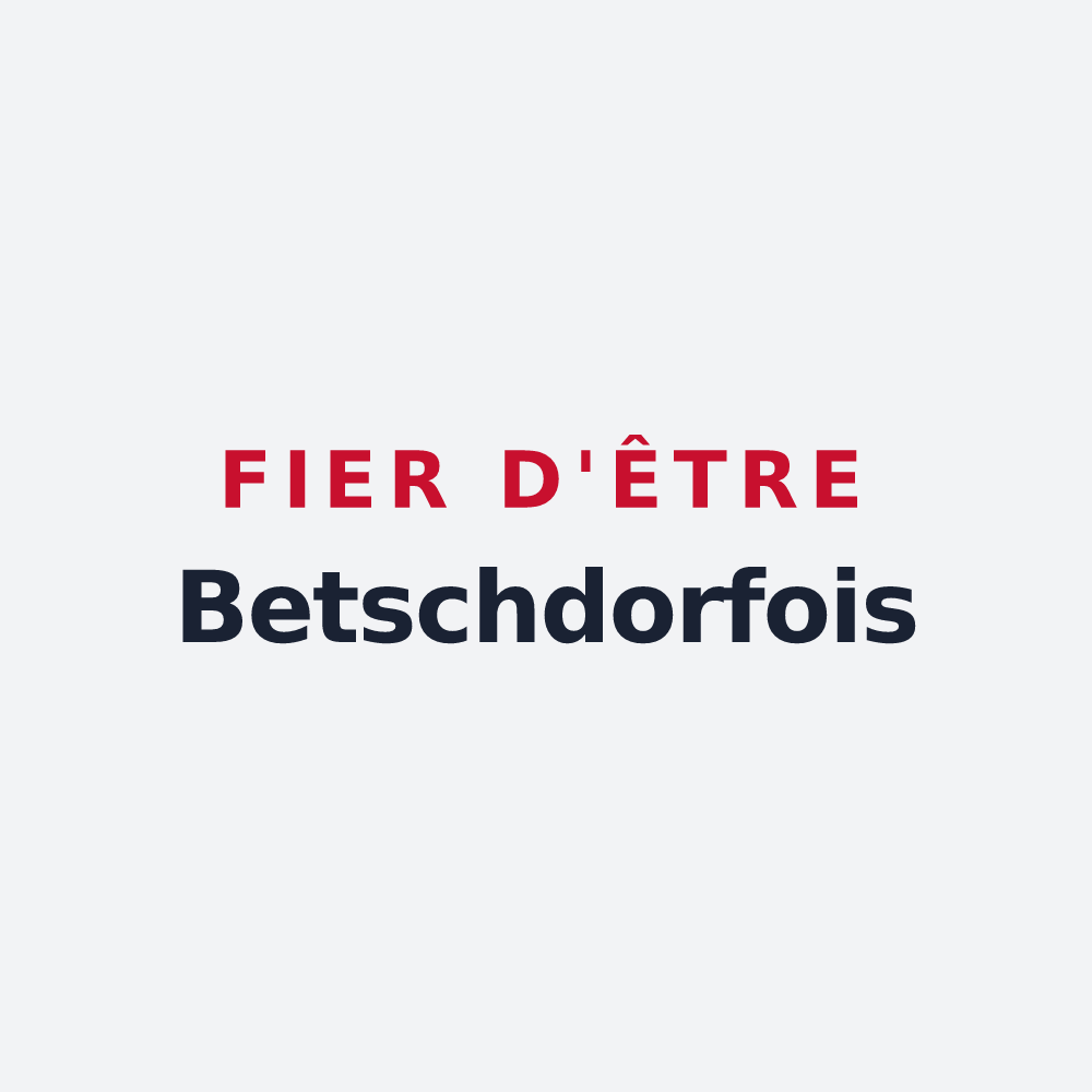 Poster « Fier d'être Betschdorfois » — design pour Betschdorf