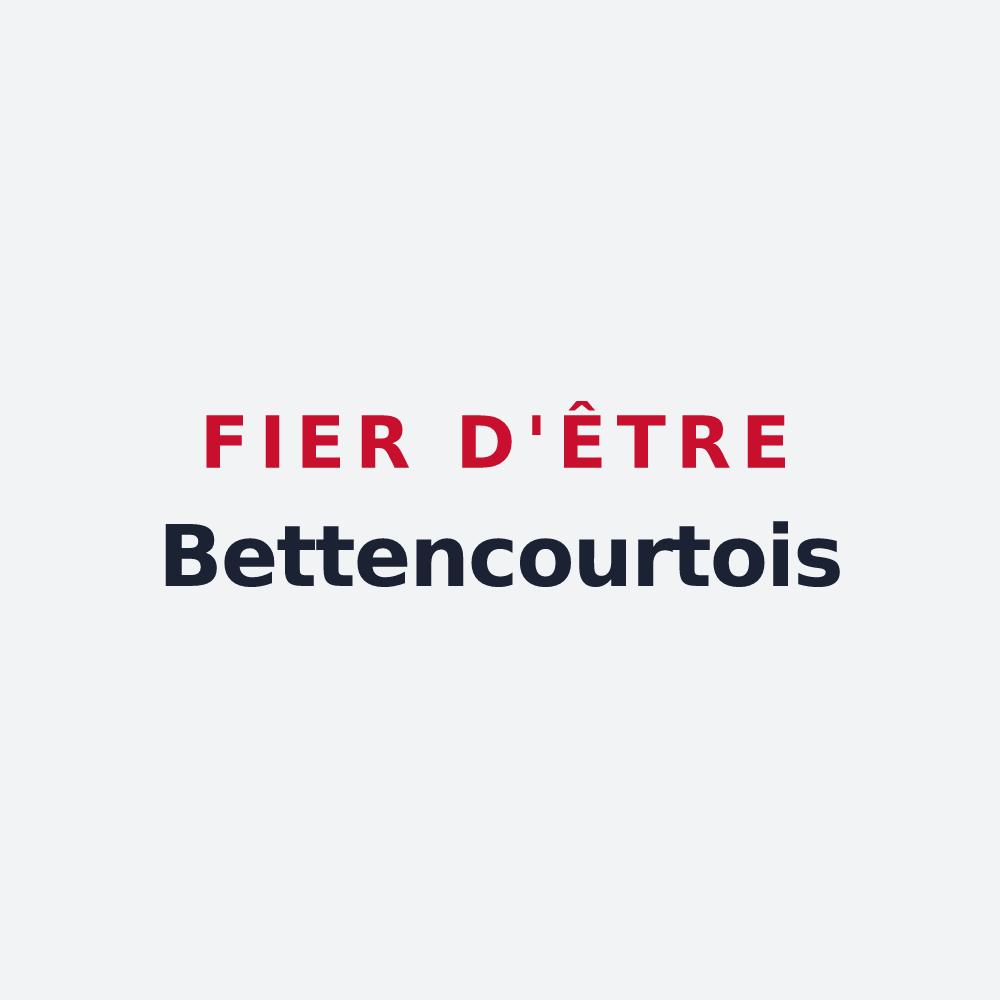 Poster « Fier d'être Bettencourtois » — design pour Bettencourt-Saint-Ouen