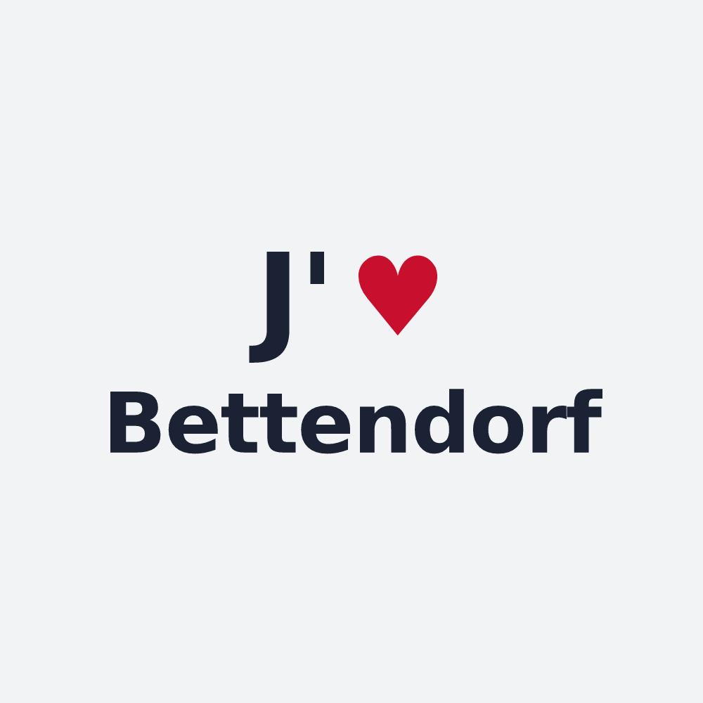Poster personnalisé Bettendorf — design J'aime Bettendorf