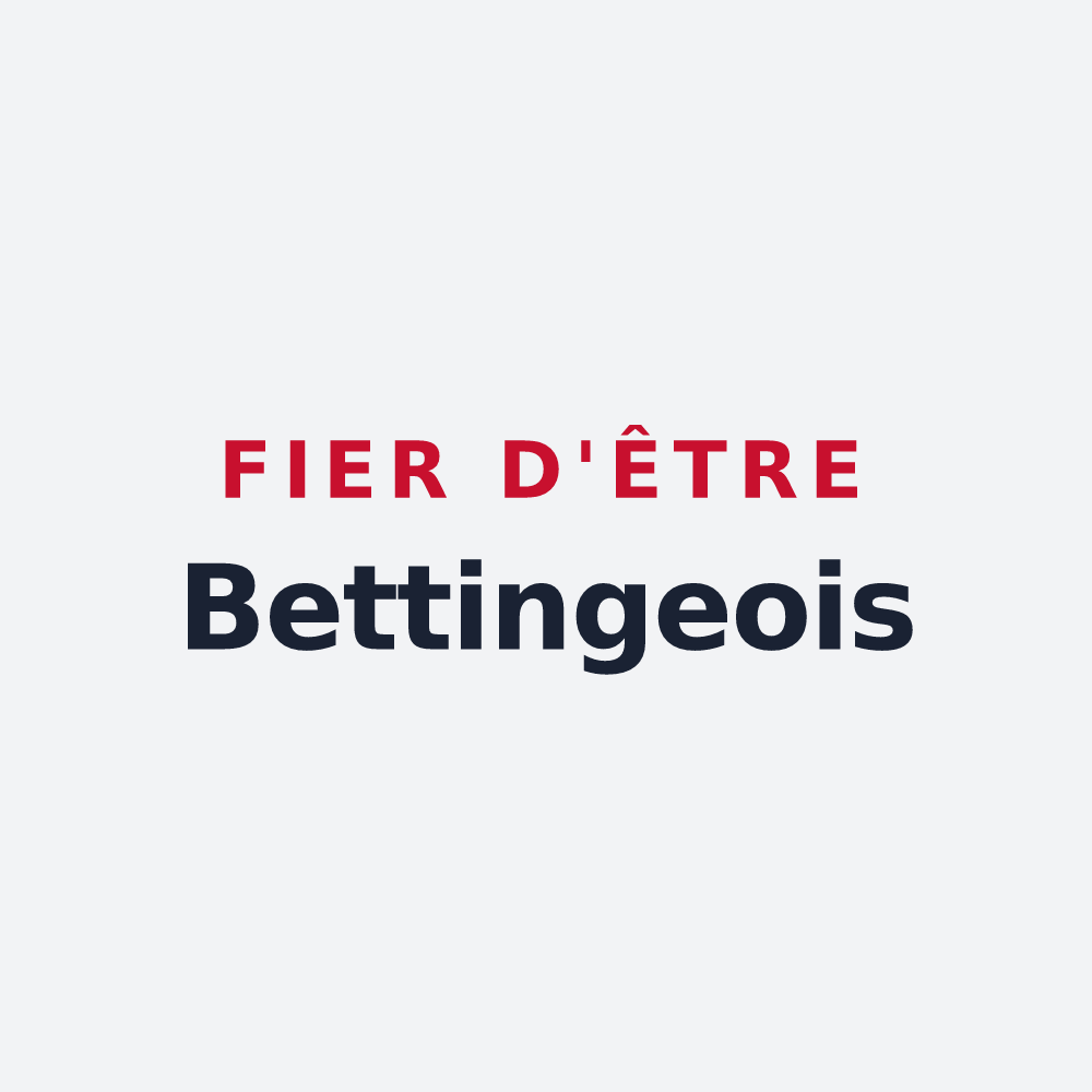 Poster « Fier d'être Bettingeois » — design pour Betting