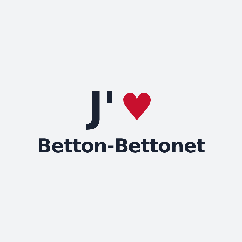 Poster personnalisé Betton-Bettonet — design J'aime Betton-Bettonet
