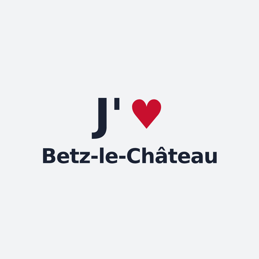 Poster personnalisé Betz-le-Château — design J'aime Betz-le-Château