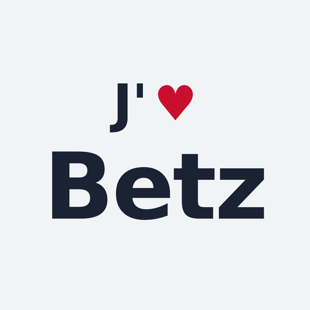 Poster personnalisé Betz — design J'aime Betz