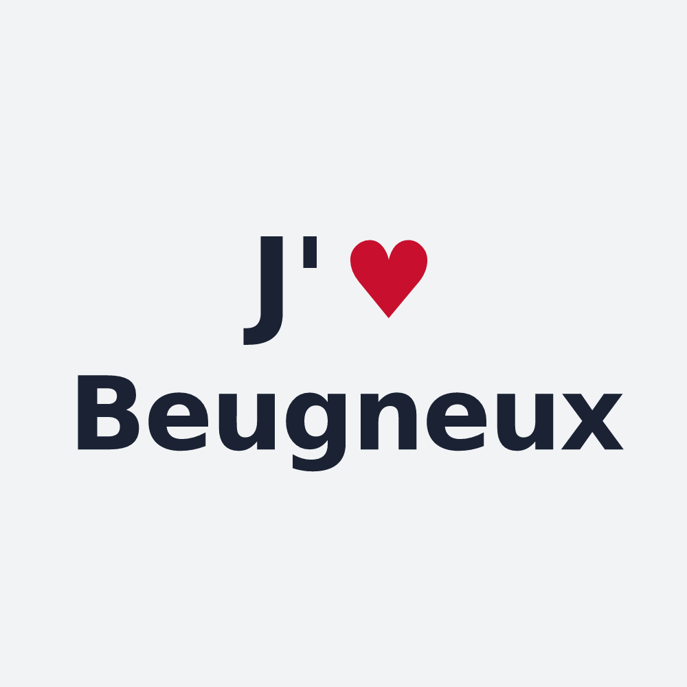 Poster personnalisé Beugneux — design J'aime Beugneux