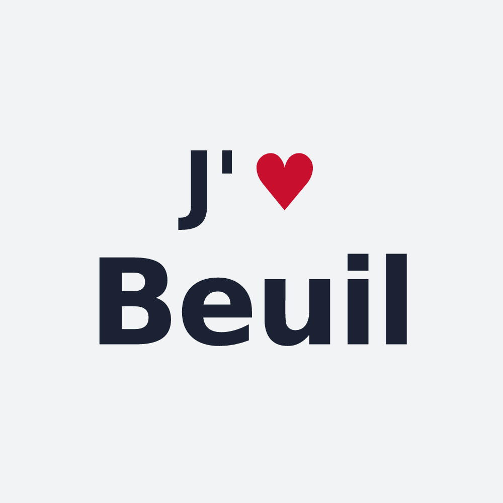 Poster personnalisé Beuil — design J'aime Beuil