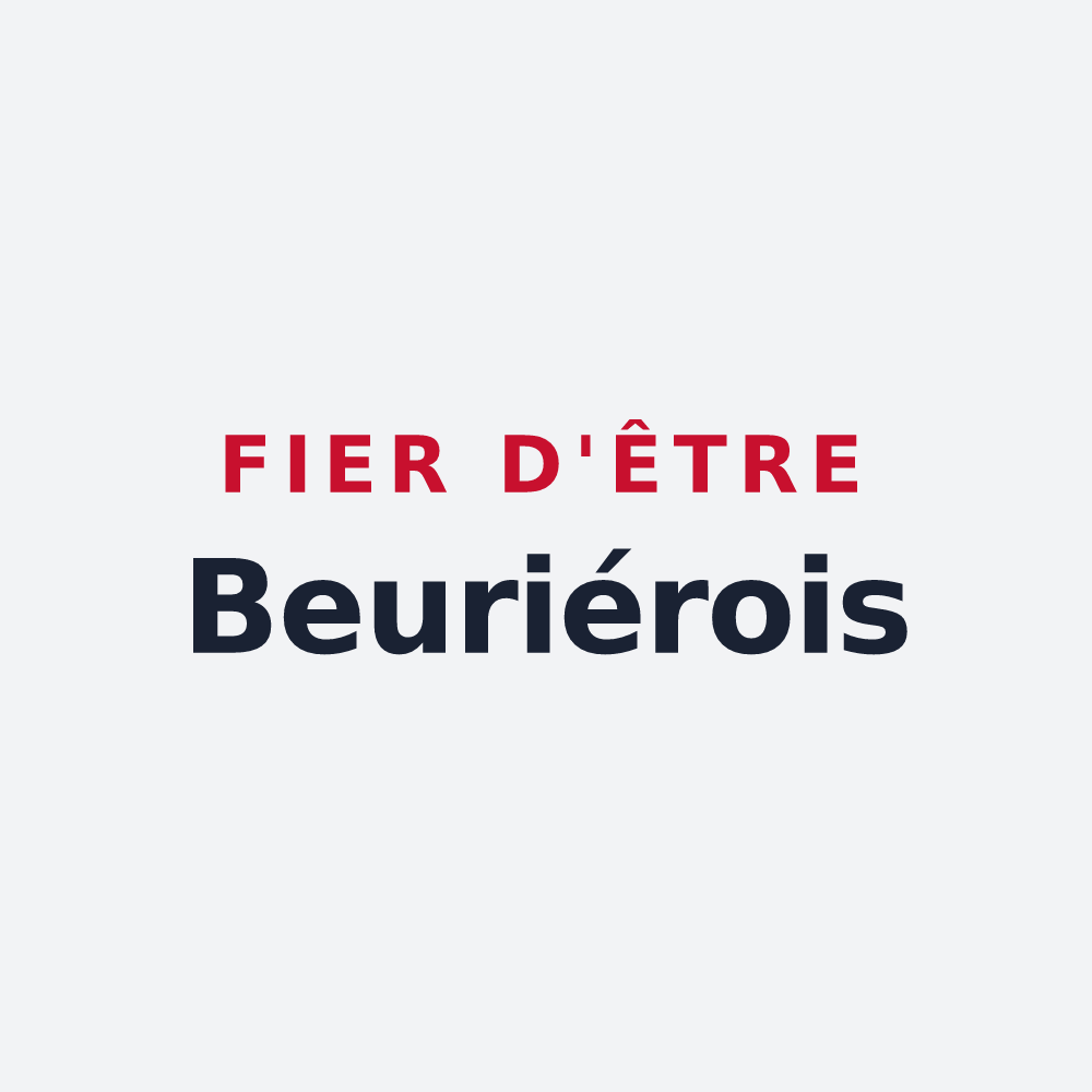 Poster « Fier d'être Beuriérois » — design pour Beurières