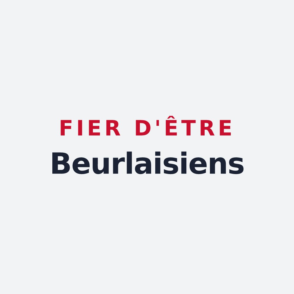 Poster « Fier d'être Beurlaisiens » — design pour Beurlay