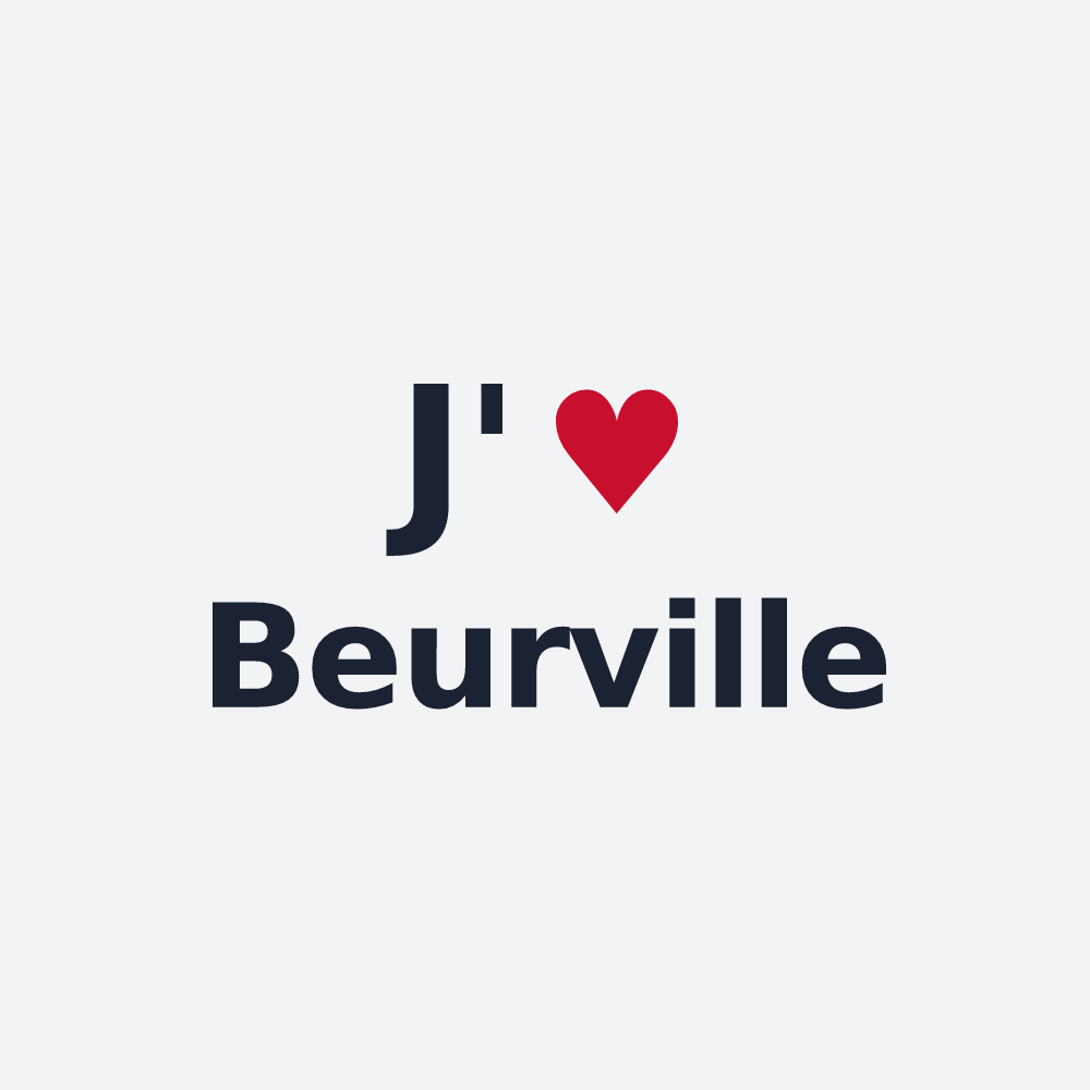 Poster personnalisé Beurville — design J'aime Beurville