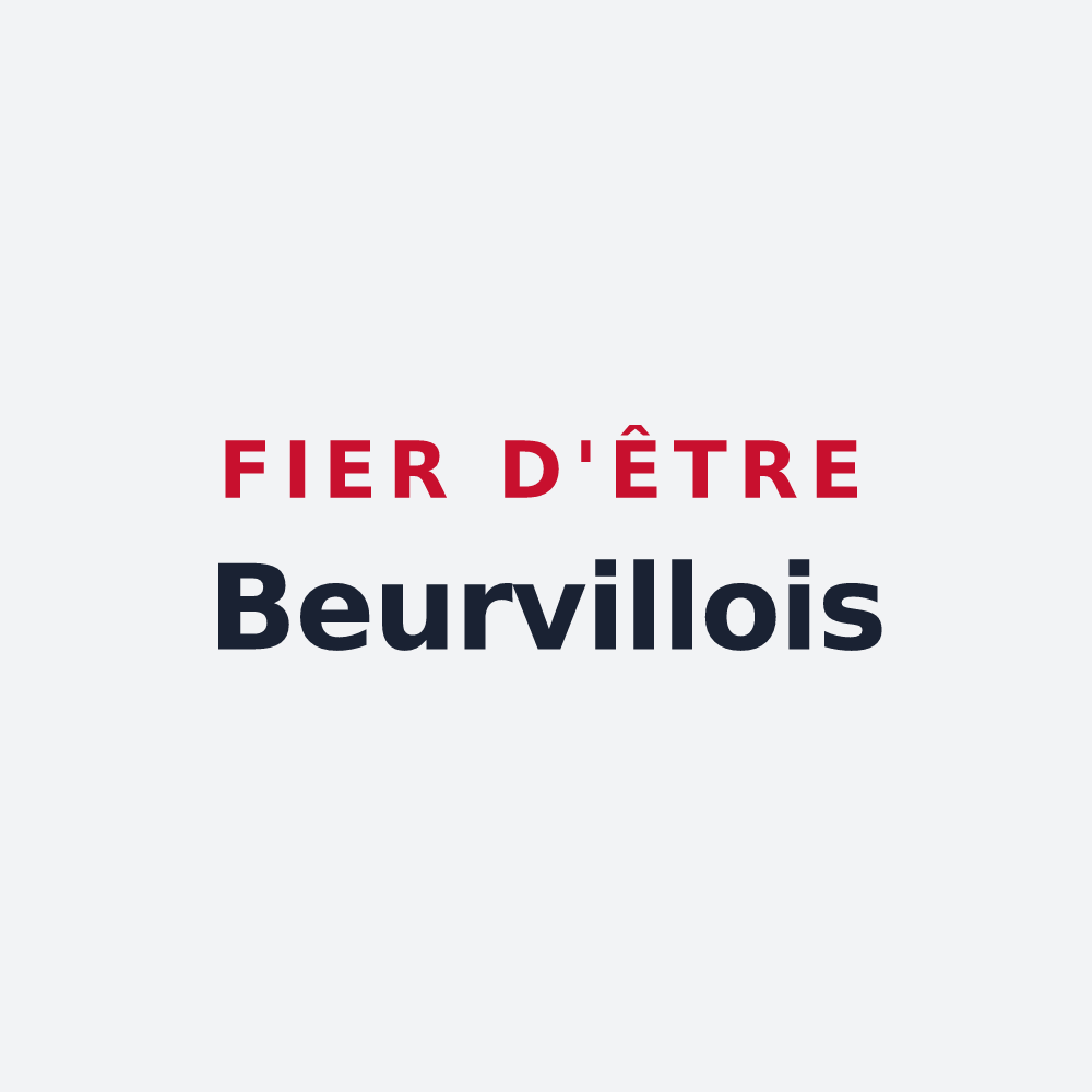Poster « Fier d'être Beurvillois » — design pour Beurville