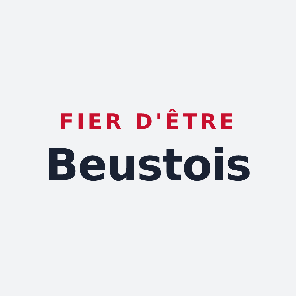 Poster « Fier d'être Beustois » — design pour Beuste