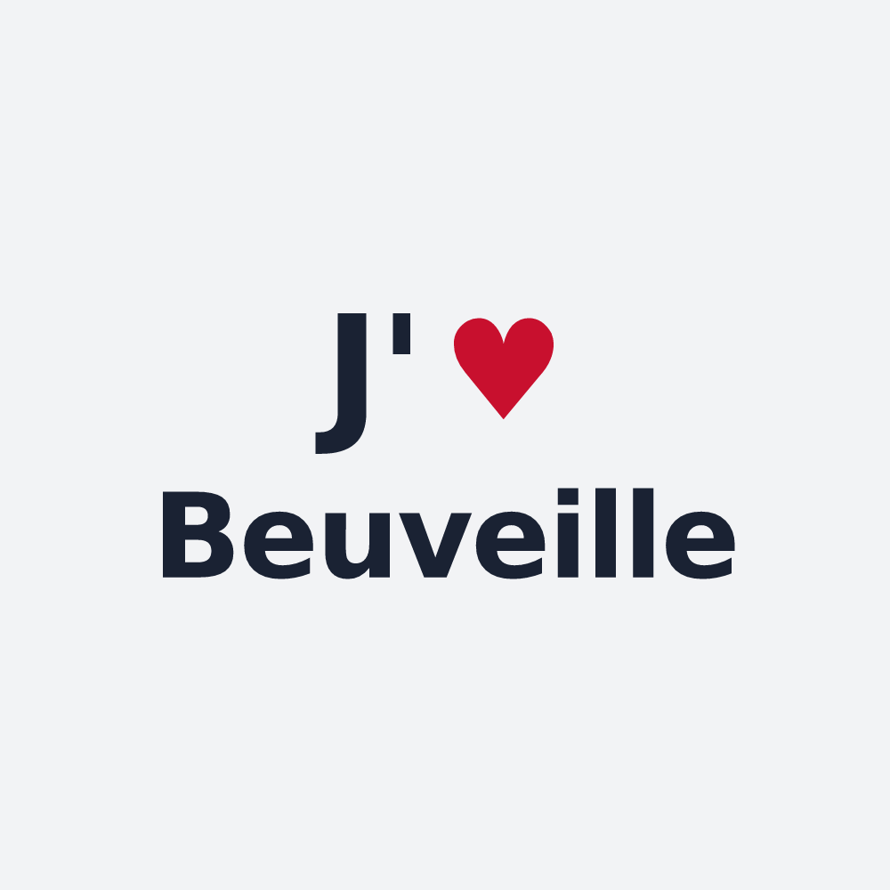 Poster personnalisé Beuveille — design J'aime Beuveille