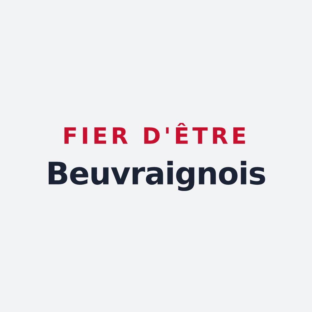 Poster « Fier d'être Beuvraignois » — design pour Beuvraignes