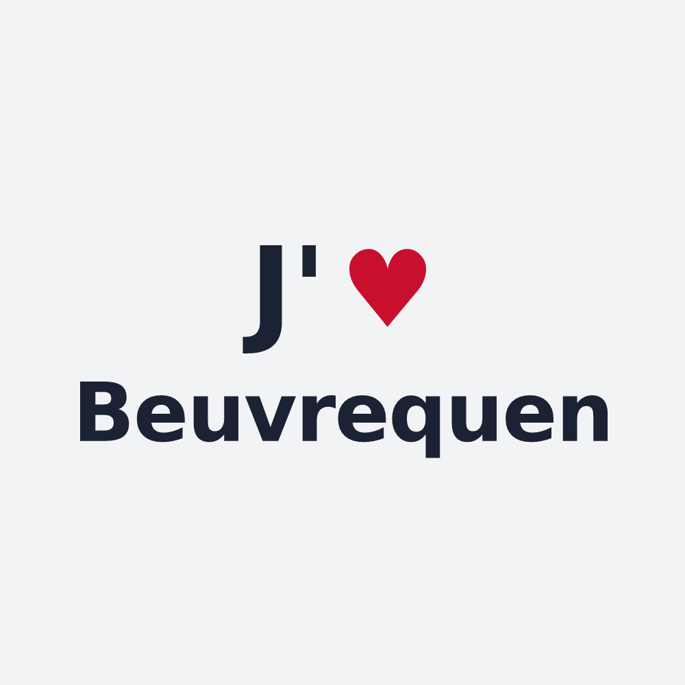 Poster personnalisé Beuvrequen — design J'aime Beuvrequen