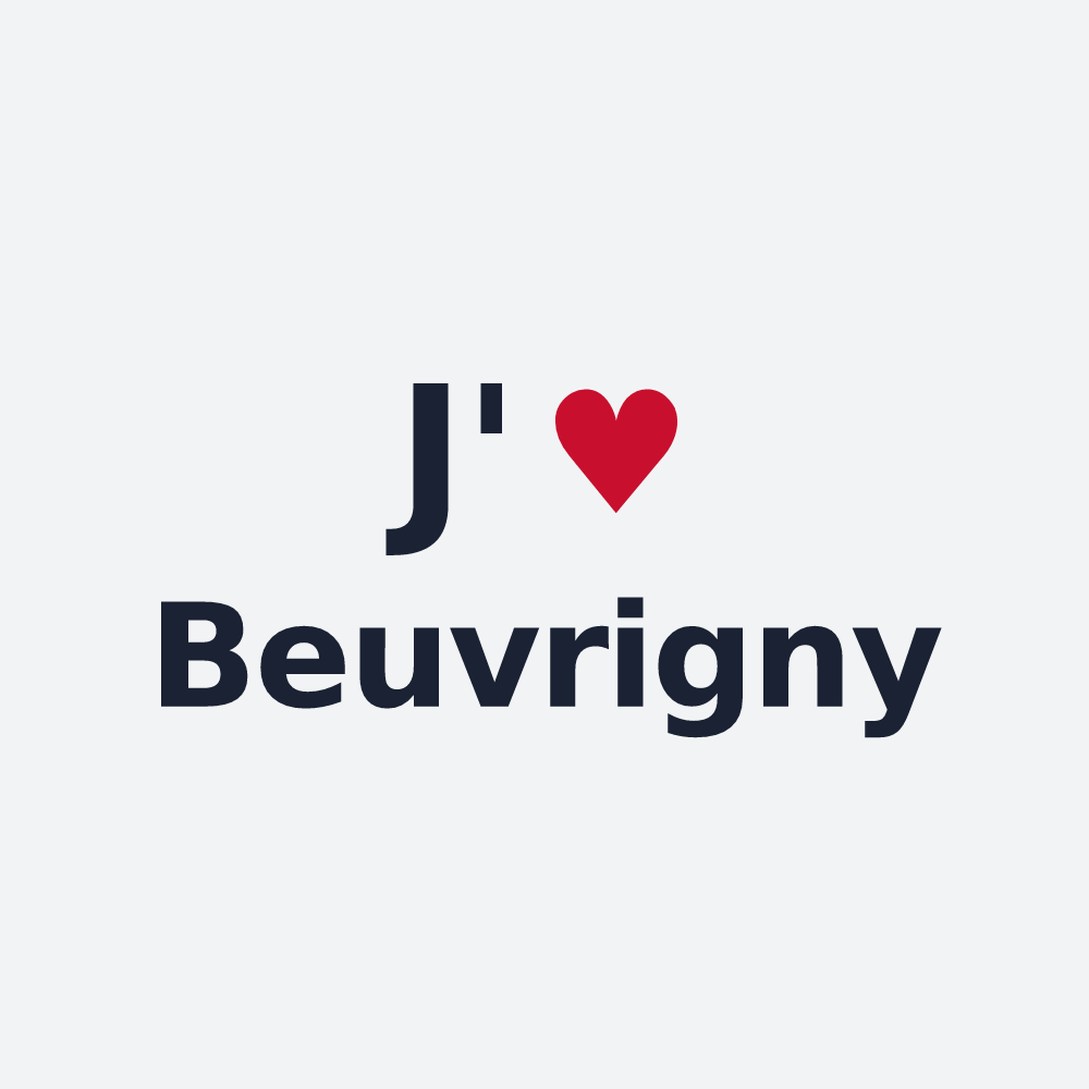 Poster personnalisé Beuvrigny — design J'aime Beuvrigny