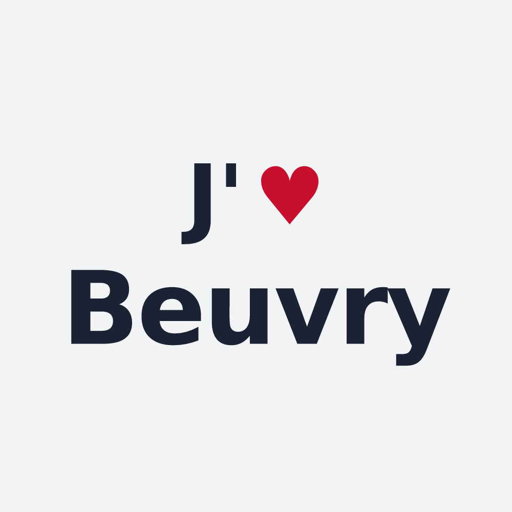 Poster personnalisé Beuvry — design J'aime Beuvry