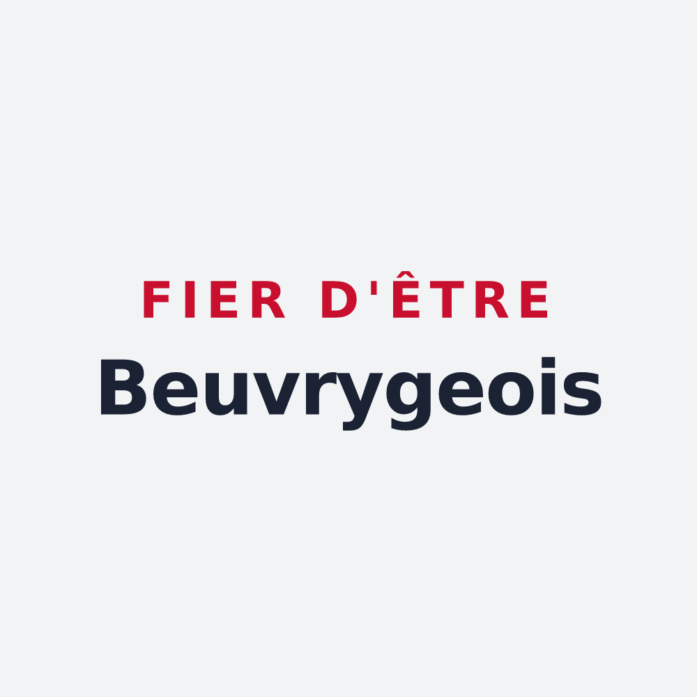 Poster « Fier d'être Beuvrygeois » — design pour Beuvry
