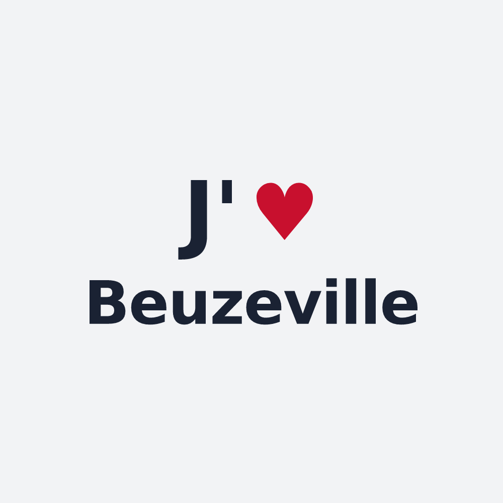 Poster personnalisé Beuzeville — design J'aime Beuzeville