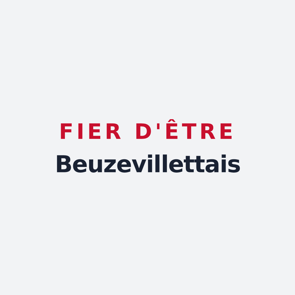 Poster « Fier d'être Beuzevillettais » — design pour Beuzevillette