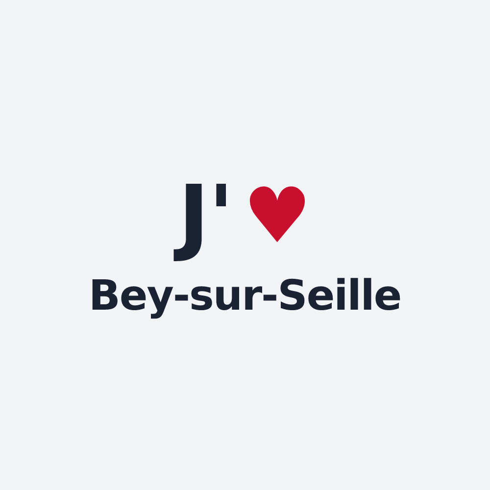 Poster personnalisé Bey-sur-Seille — design J'aime Bey-sur-Seille
