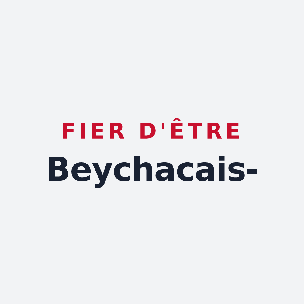 Poster « Fier d'être Beychacais- » — design pour Beychac-et-Caillau