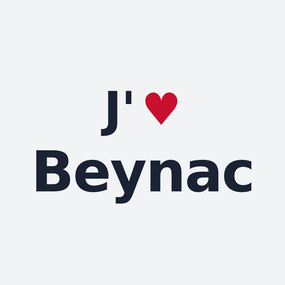 Poster personnalisé Beynac — design J'aime Beynac
