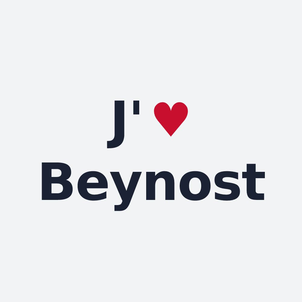 Poster personnalisé Beynost — design J'aime Beynost