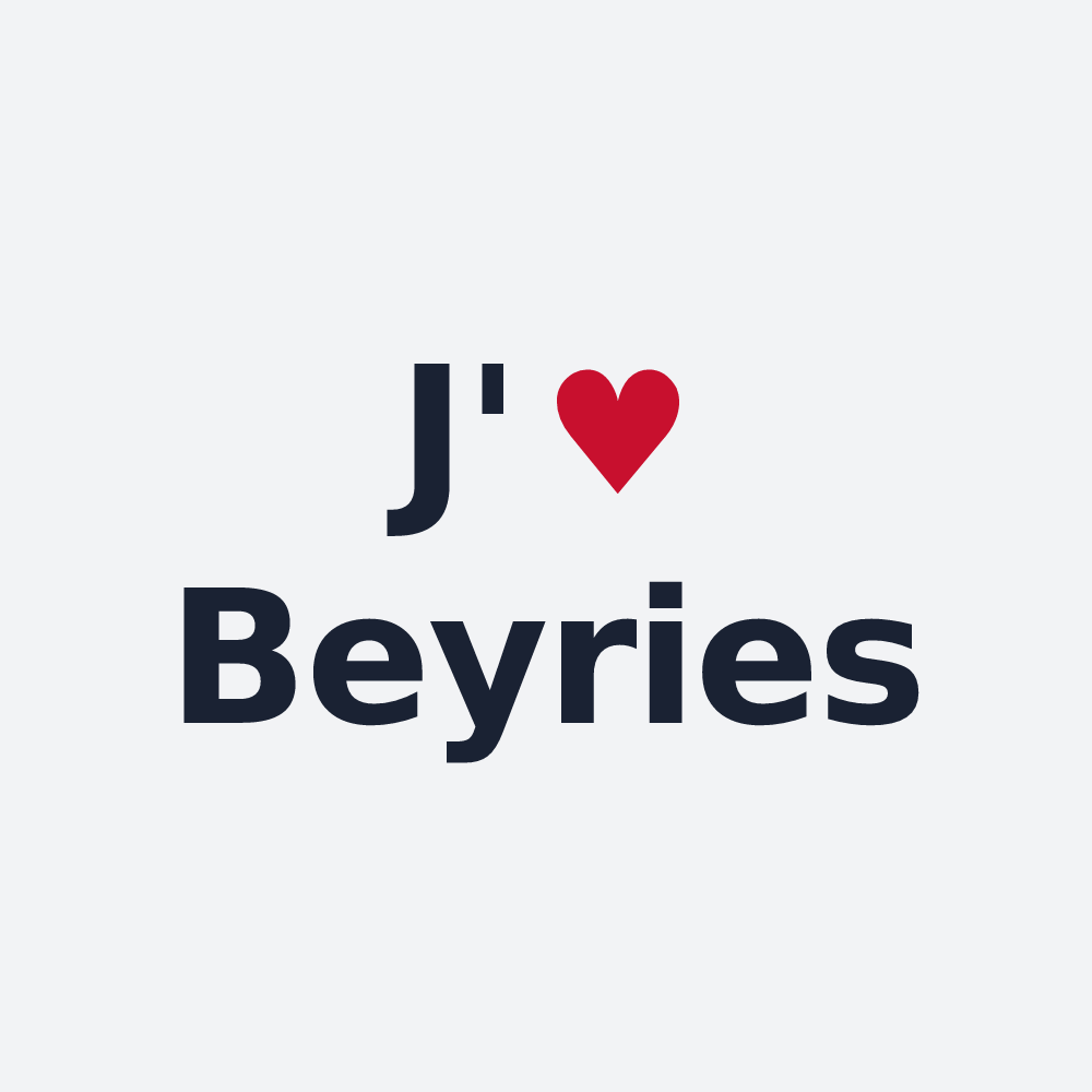 Poster personnalisé Beyries — design J'aime Beyries