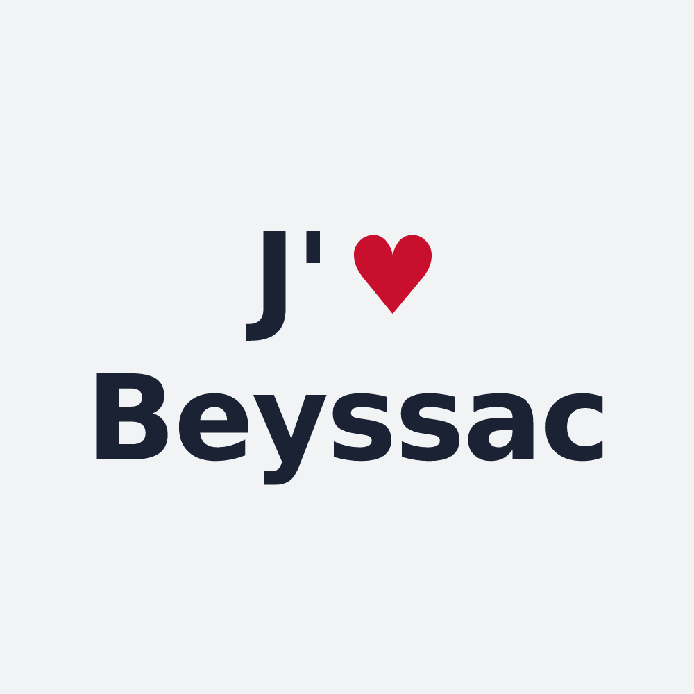 Poster personnalisé Beyssac — design J'aime Beyssac