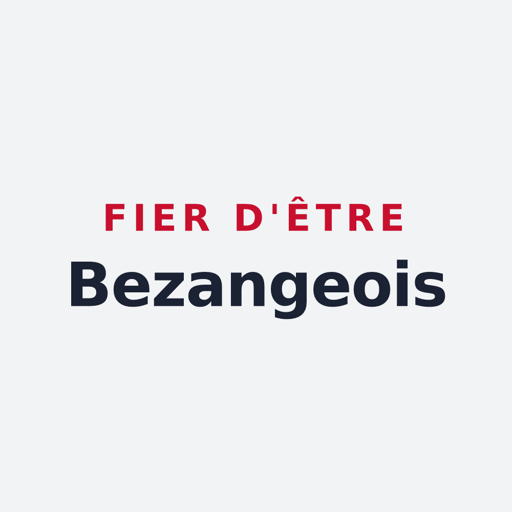 Poster « Fier d'être Bezangeois » — design pour Bezange-la-Grande
