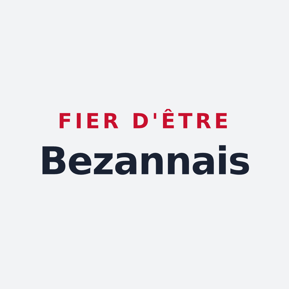 Poster « Fier d'être Bezannais » — design pour Bezannes