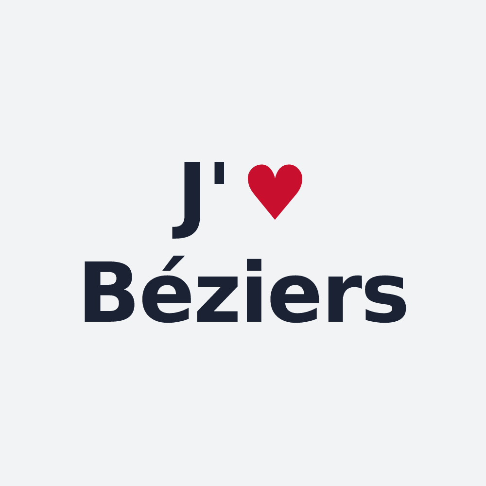 Poster personnalisé Béziers — design J'aime Béziers