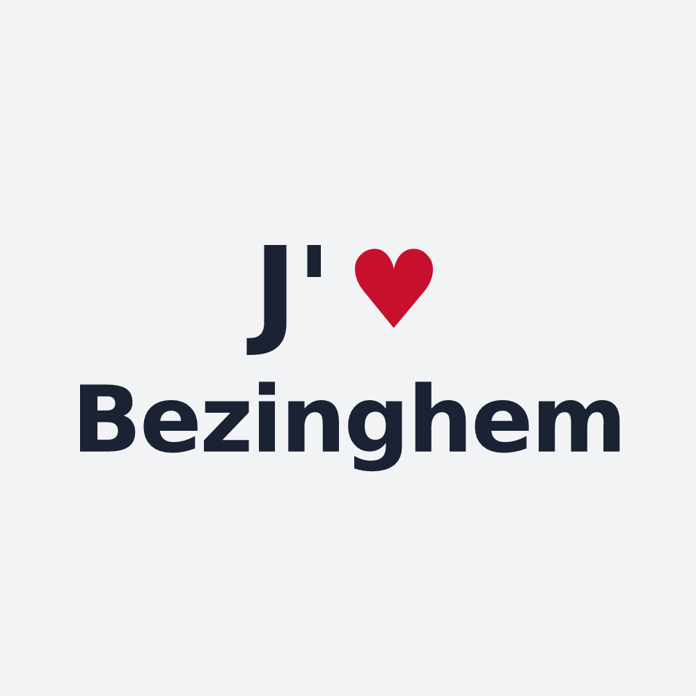 Poster personnalisé Bezinghem — design J'aime Bezinghem