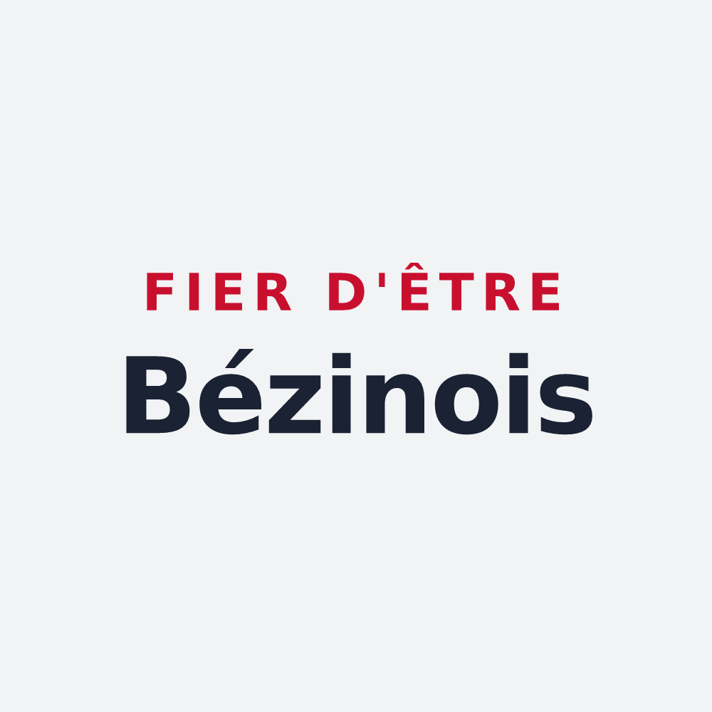 Poster « Fier d'être Bézinois » — design pour Bezins-Garraux