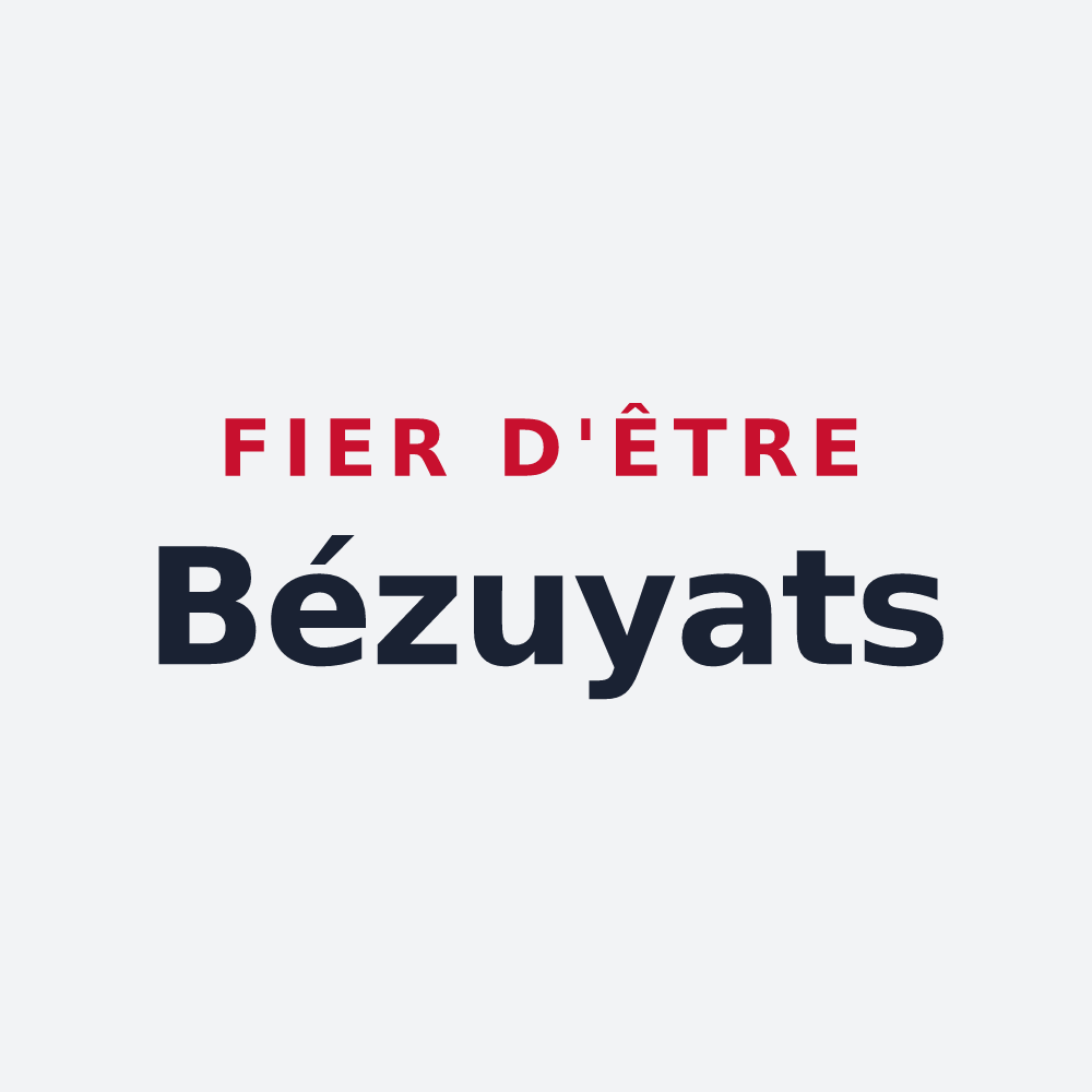 Poster « Fier d'être Bézuyats » — design pour Bézu-le-Guéry