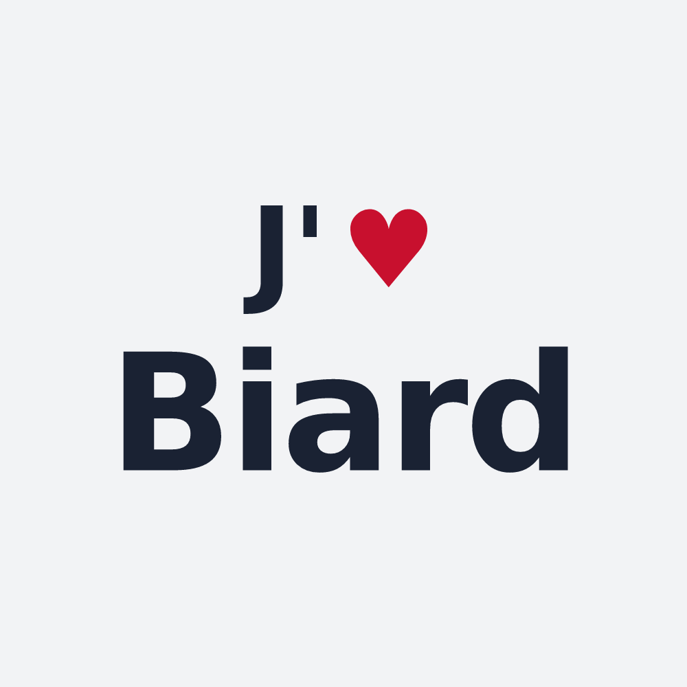 Poster personnalisé Biard — design J'aime Biard