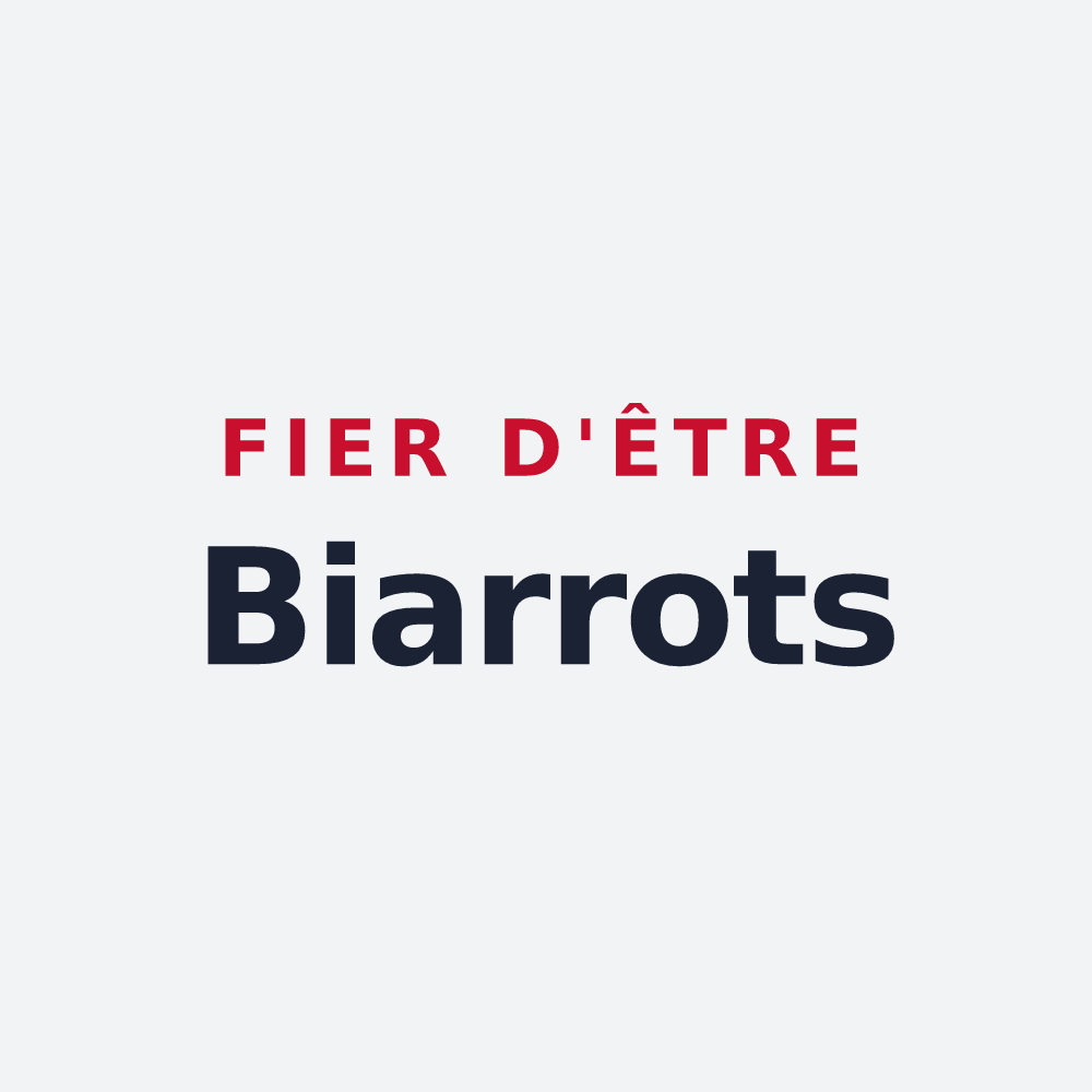 Poster « Fier d'être Biarrots » — design pour Biarritz