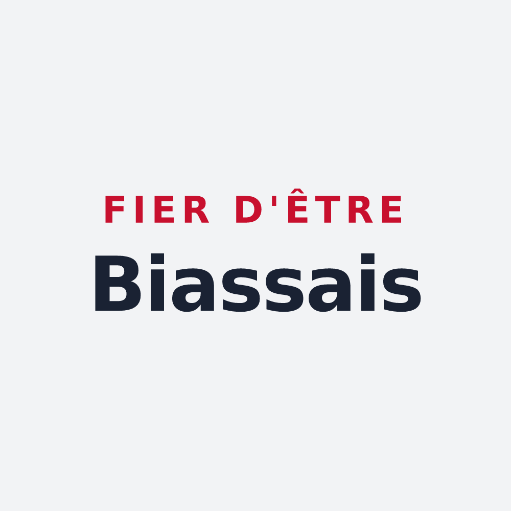 Poster « Fier d'être Biassais » — design pour Bias