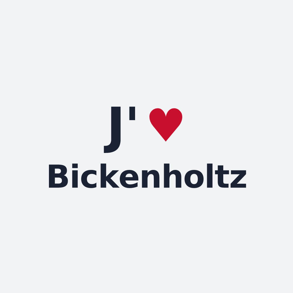 Poster personnalisé Bickenholtz — design J'aime Bickenholtz