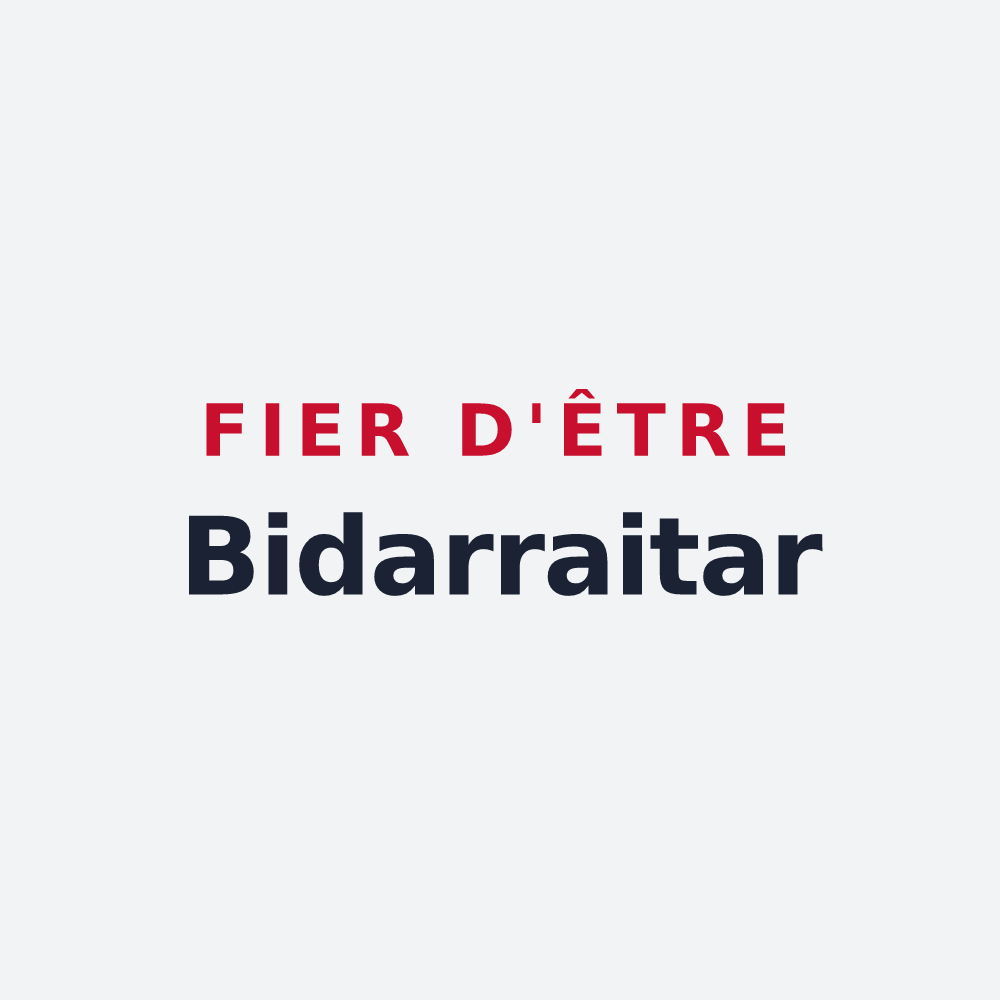 Poster « Fier d'être Bidarraitar » — design pour Bidarray