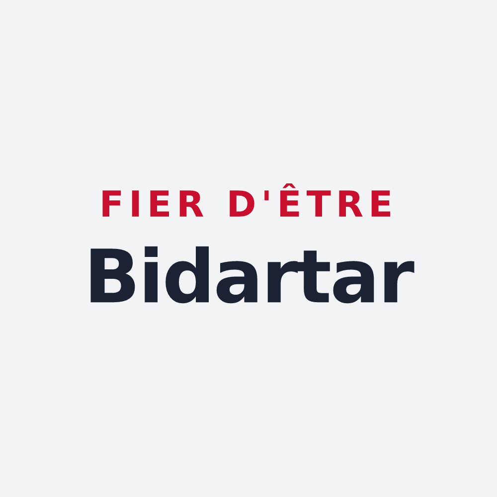 Poster « Fier d'être Bidartar » — design pour Bidart