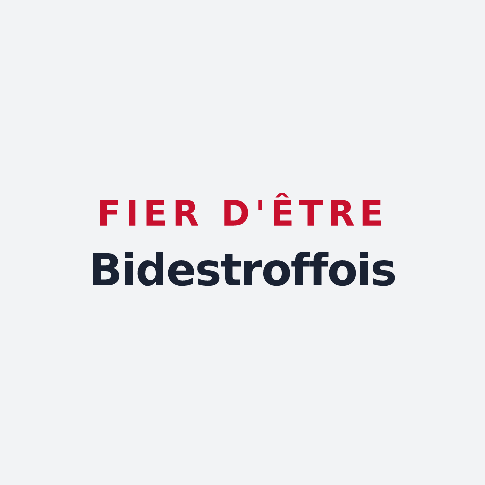 Poster « Fier d'être Bidestroffois » — design pour Bidestroff