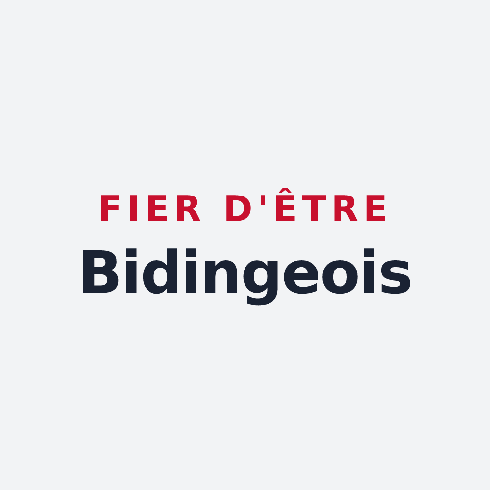Poster « Fier d'être Bidingeois » — design pour Biding