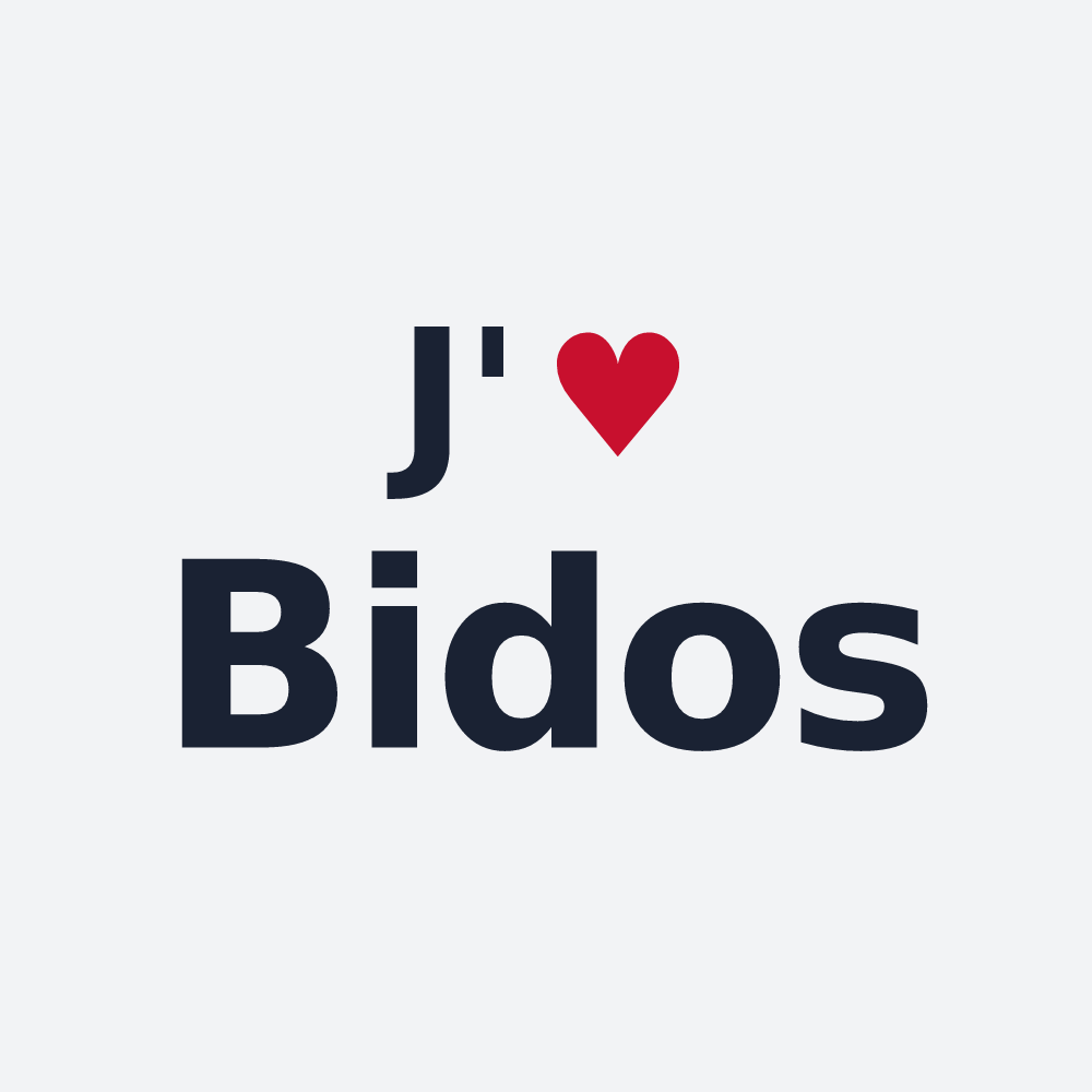Poster personnalisé Bidos — design J'aime Bidos