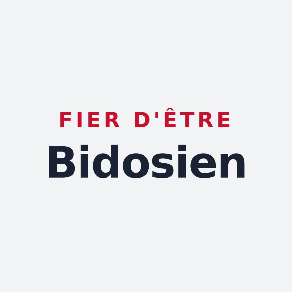 Poster « Fier d'être Bidosien » — design pour Bidos