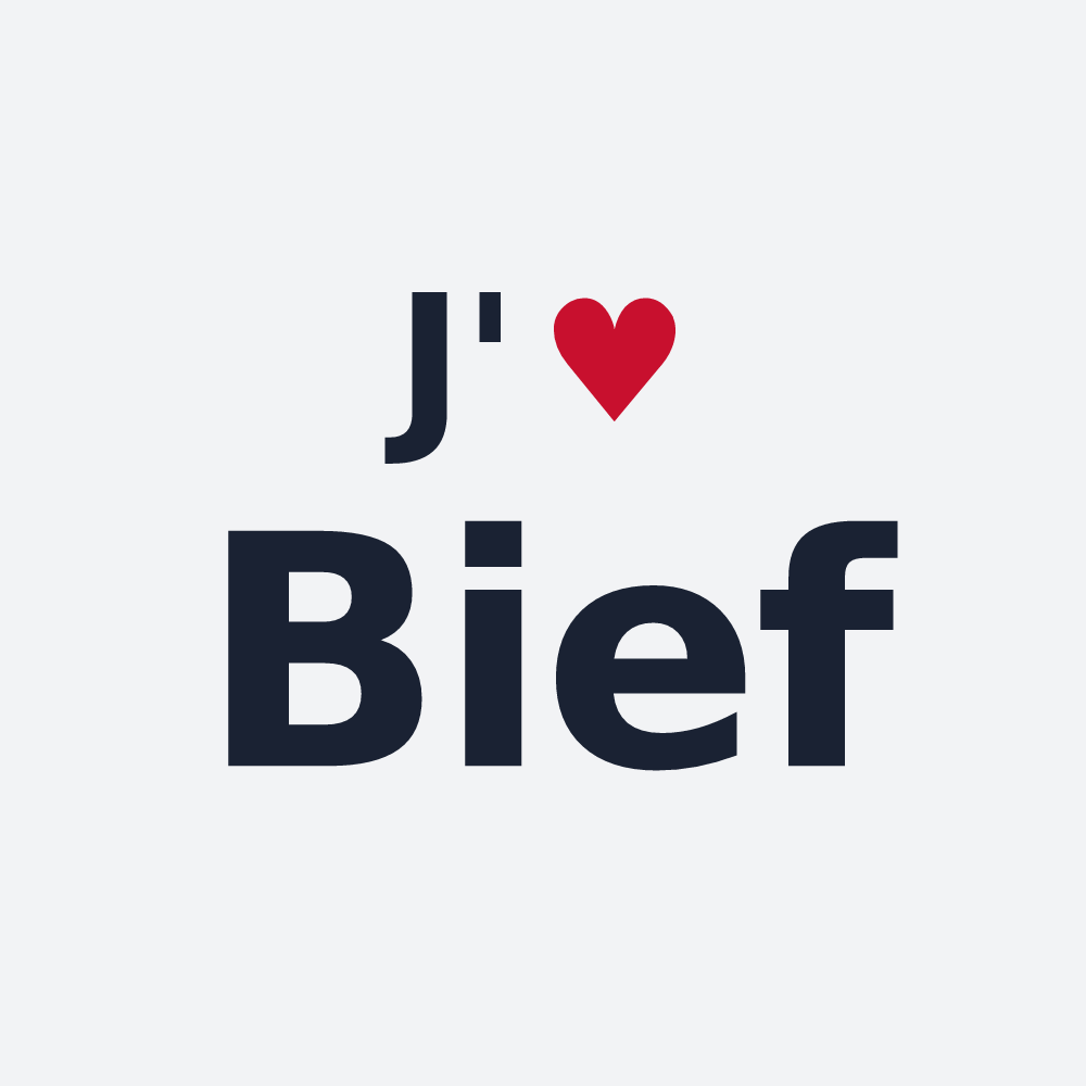 Poster personnalisé Bief — design J'aime Bief