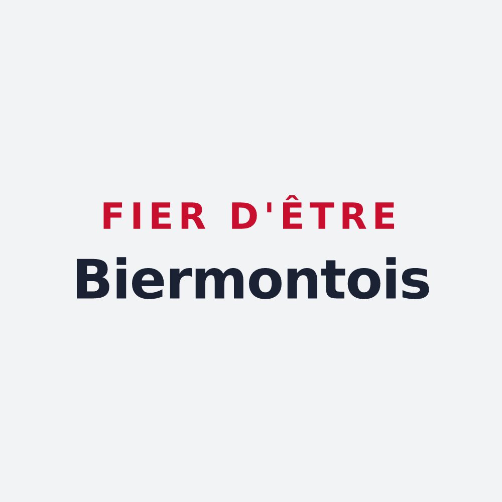 Poster « Fier d'être Biermontois » — design pour Biermont