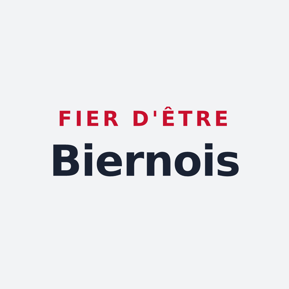 Poster « Fier d'être Biernois » — design pour Bierne